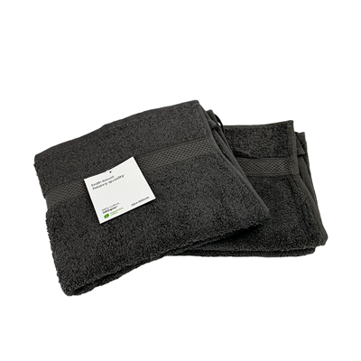 Badhanddoek Donkergrijs 50x100cm 2 stuks Badhanddoek Donkergrijs 50x100cm 2 stuks