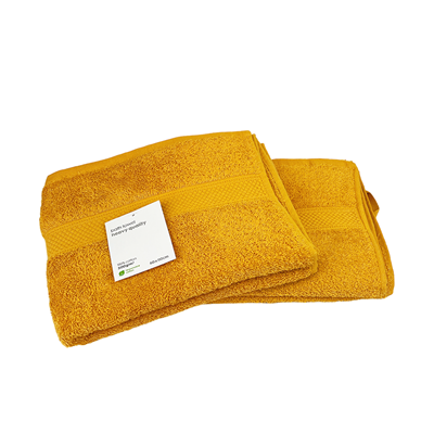 Badhanddoek Okergeel 60x110cm 2 stuks Badhanddoek Okergeel 60x110cm 2 stuks