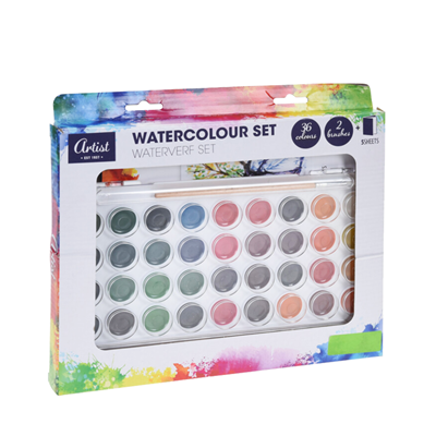 Artist Waterverfset 36 kleuren Artist Waterverfset 36 kleuren