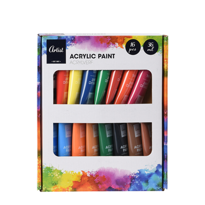 Artist Acrylverfset 36ml 16 stuks Artist Acrylverfset 36ml 16 stuks