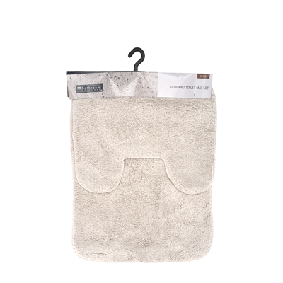 Badkamermat Set Crème 2-Delig Badkamermat Set Crème 2-Delig