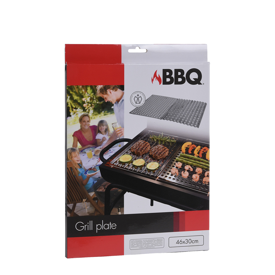 BBQ Barbecue Grillplaat 23x30cm 2 stuks BBQ Barbecue Grillplaat 23x30cm 2 stuks