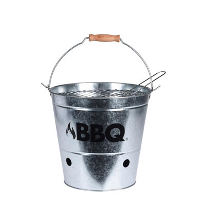 BBQ Barbecue Emmer Zilver Ø26,5cm BBQ Barbecue Emmer Zilver Ø26,5cm